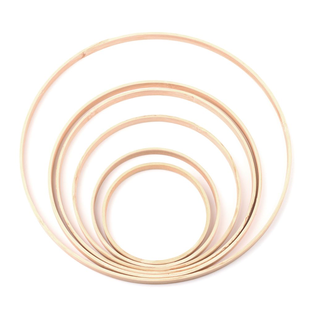 Wood Ring Blank - Redonda De Madeira De Bambu Hoop
