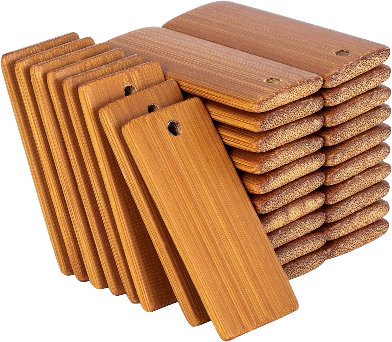 Wood Ring Blank - 50 peças de madeira natural em