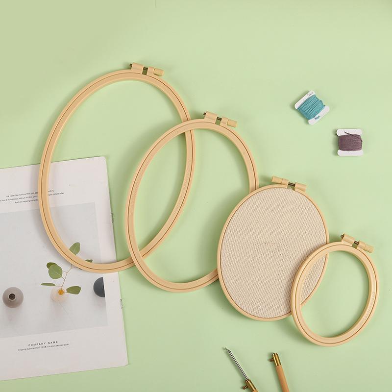 Aros De Bordado Oval De Plásti - Wood Ring Blank avaliação e preço