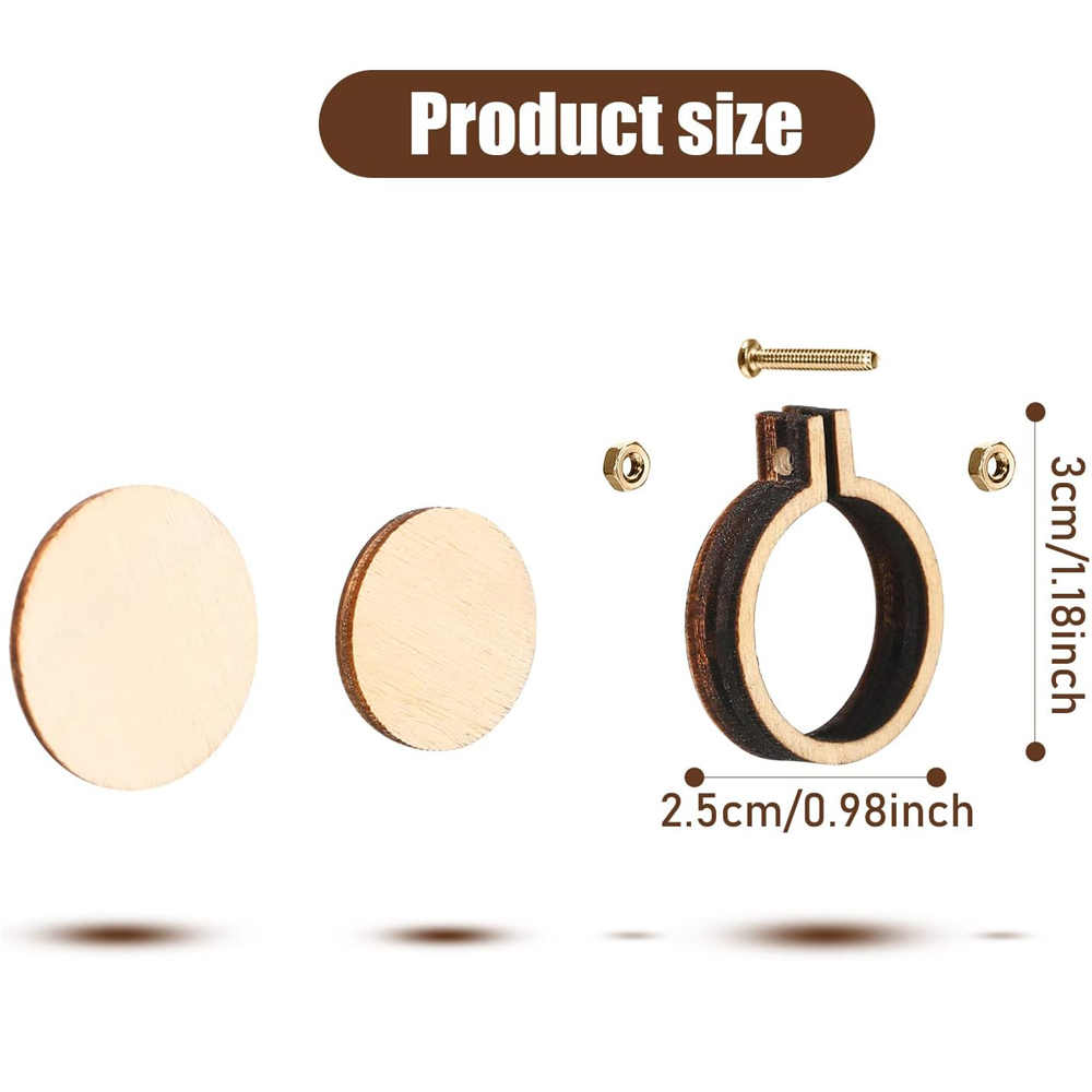 10 pçs/set de madeira mini bor - Wood Ring Blank avaliação e preço