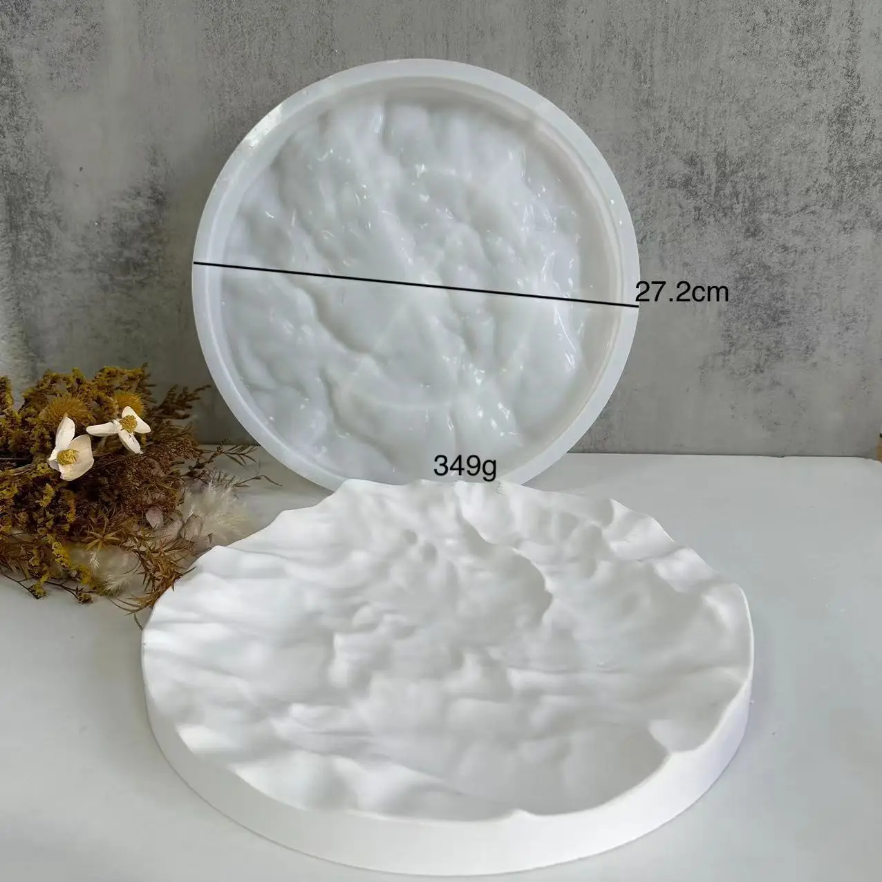 Molde irregular do gesso das o - Coaster Mold Round avaliação e preço