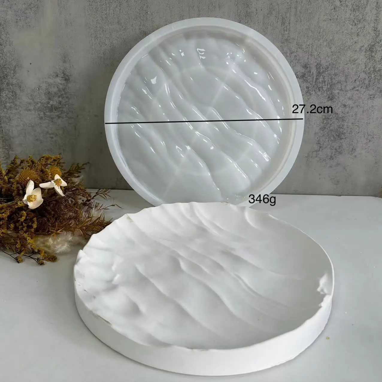 Molde irregular do gesso das o - Coaster Mold Round avaliação e preço