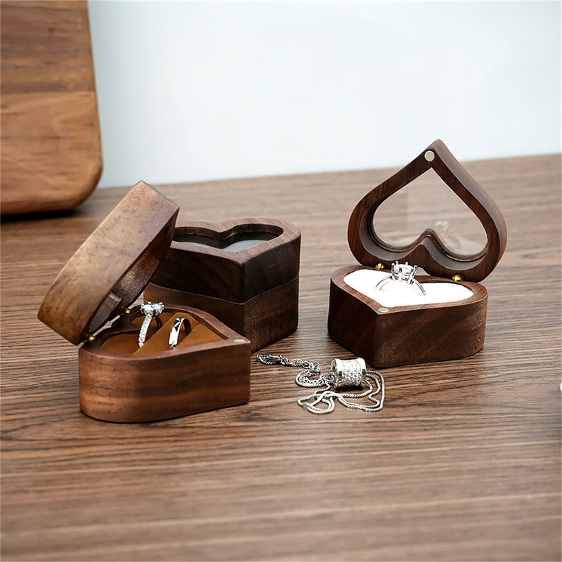 Caixa de anel de madeira de no - Wood Ring Blank avaliação e preço