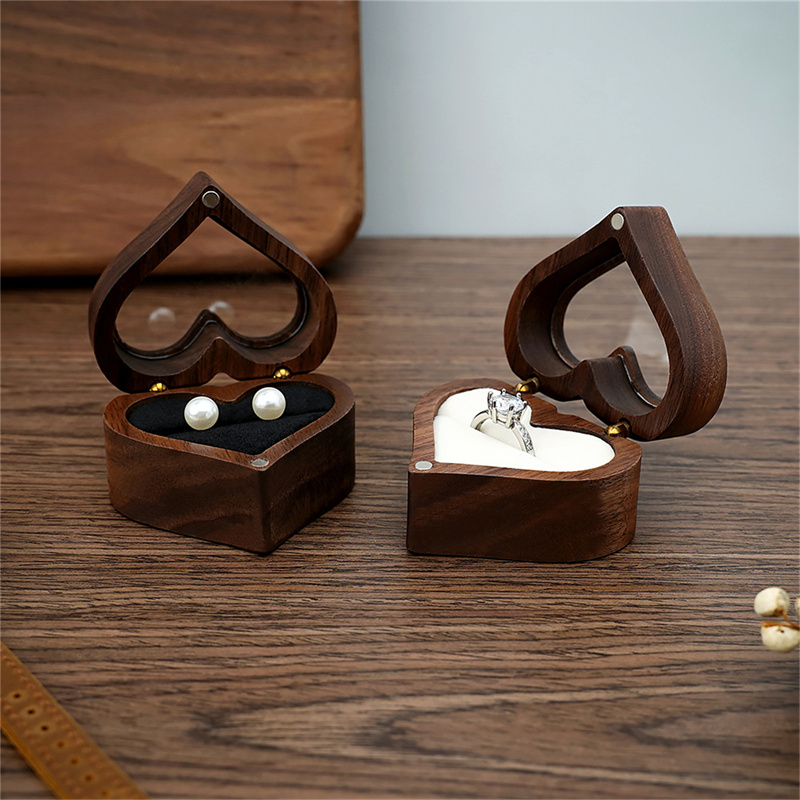 Caixa de anel de madeira de no - Wood Ring Blank avaliação e preço